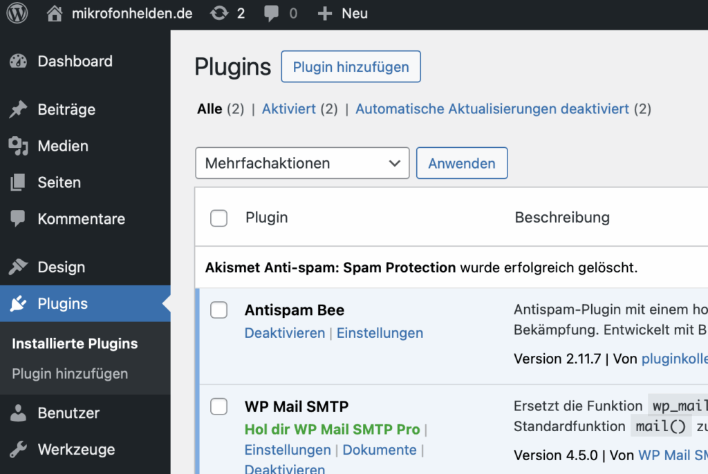 Plugins in WordPress