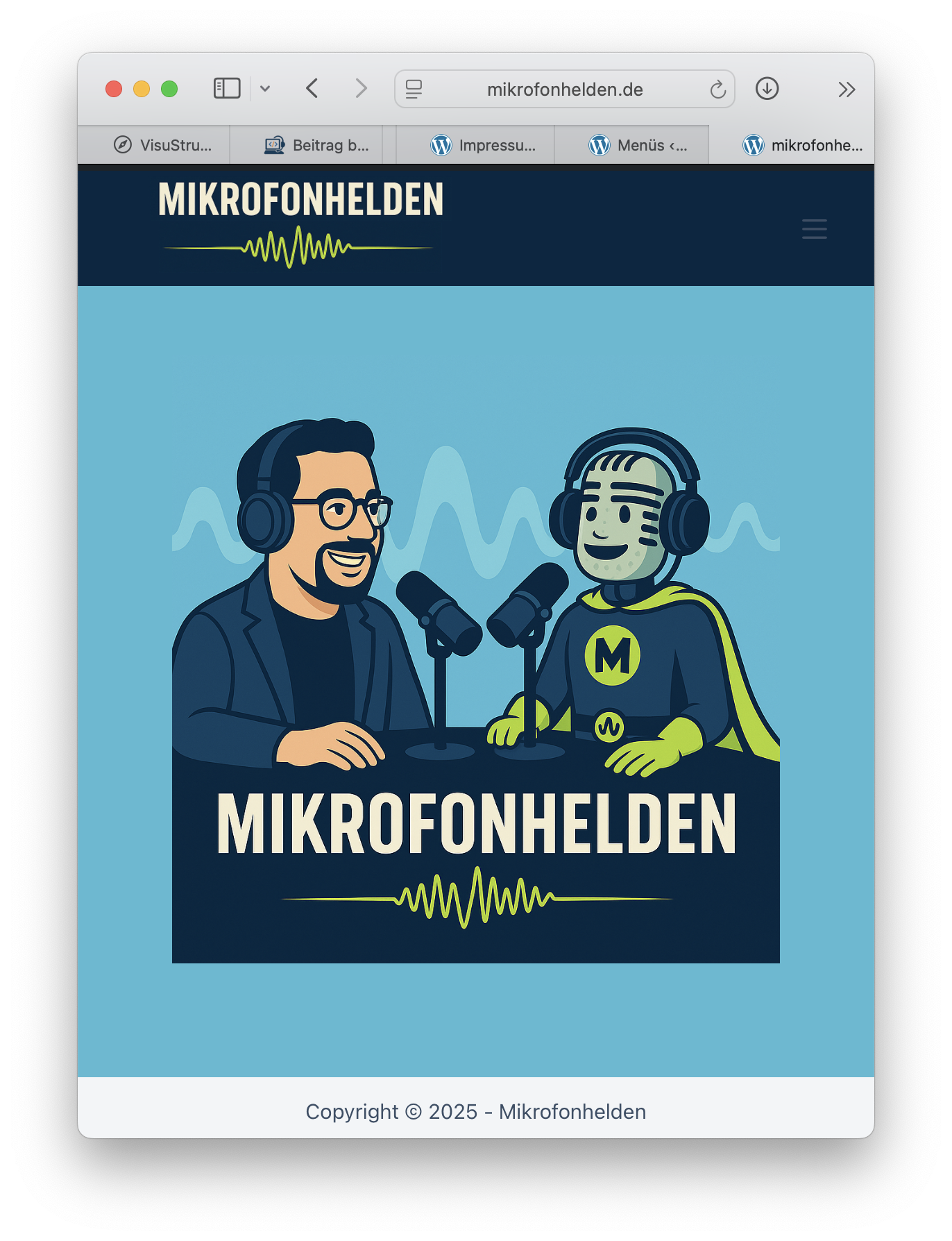 Webseite Mikrofonhelden